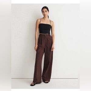 Harlow Wide-Leg Pant — Chocolate Raisin